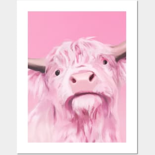 Pink Cow Posters and Art